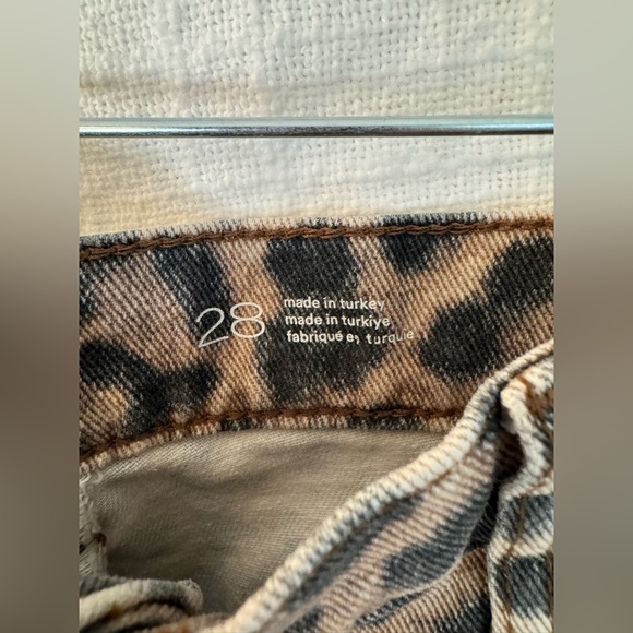 Anthropologie Pilcro leopard print Wide-Leg denim - Picture 5 of 12